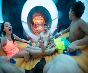 Slide through an indoor water park this winter. Photo courtesy of Kalahari
