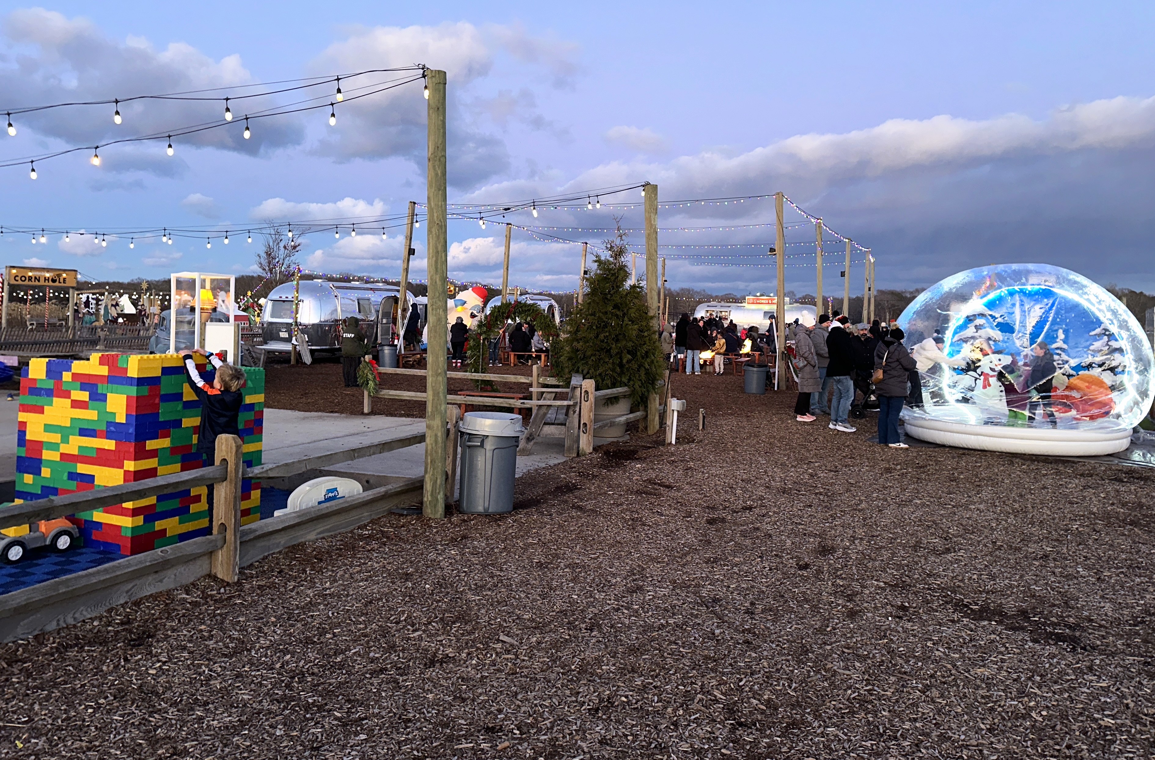 Waterdrinker's Winter Wonderland creates a magical outdoor atmosphere for families to walk through.