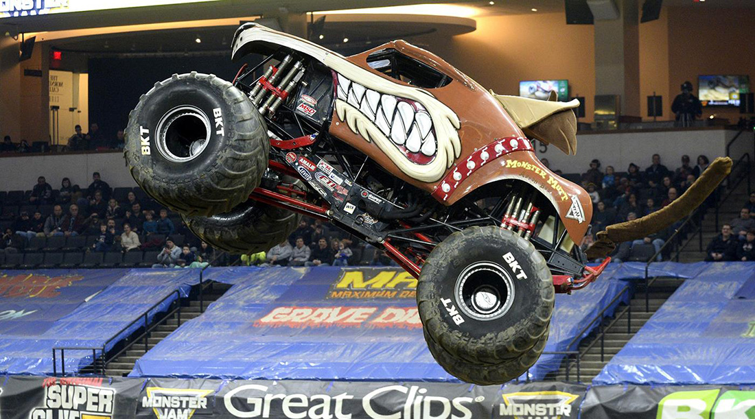 Monster Jam is a loud, live event full of awesome trucks, amazing stunts, and more! Photo courtesy of Feld Entertainment