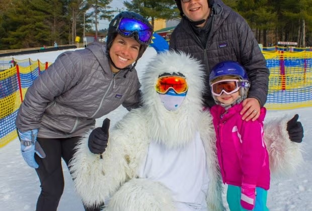 Keep an eye out for Goggles the Yeti at Mohawk Mountain Ski Area in Cornwall