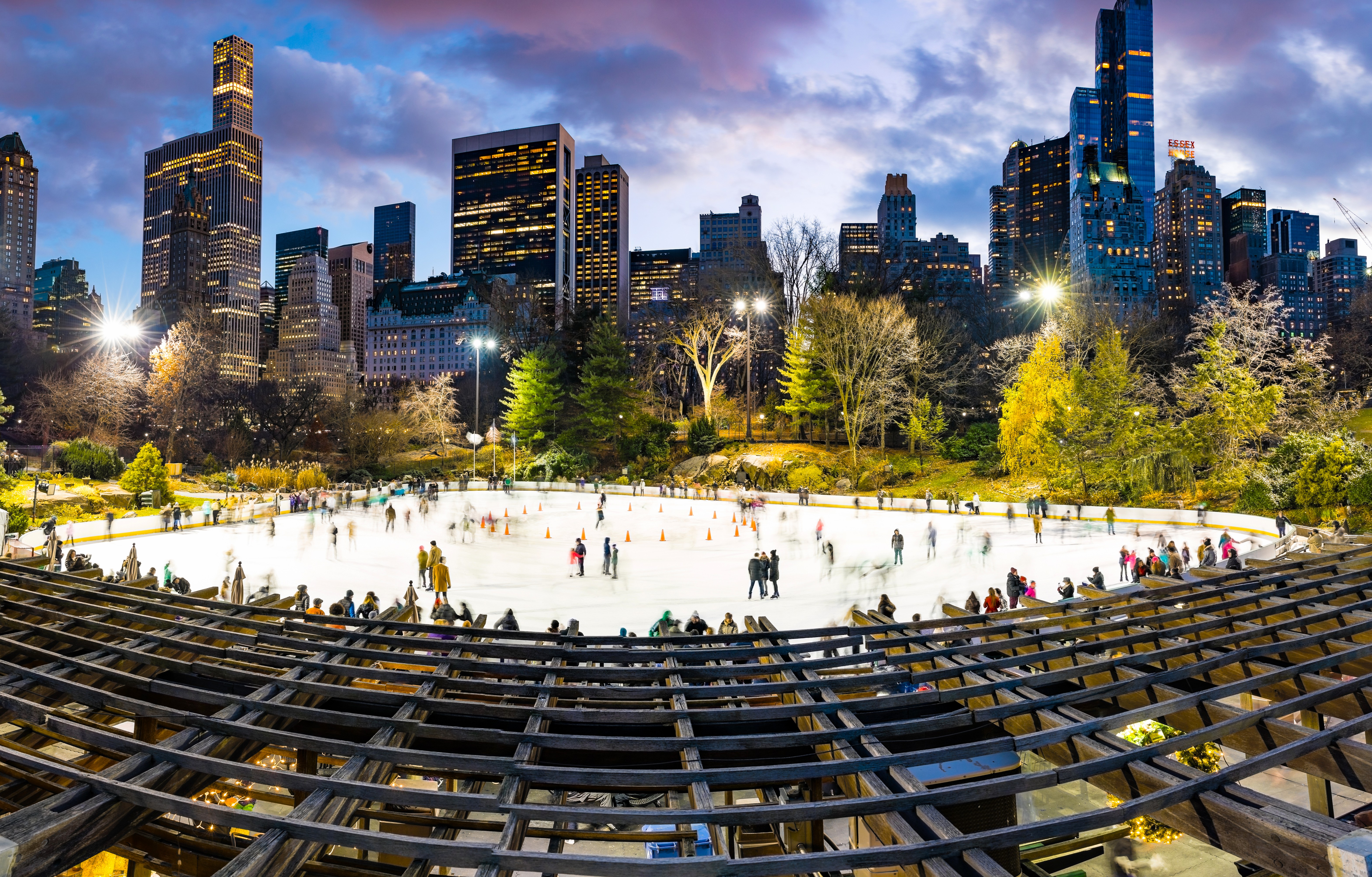 Wollman Rink's skate instructors will lead a huge group lesson in an attempt to break a world record on Saturday. Photo courtesy of Wollman Ice Rink