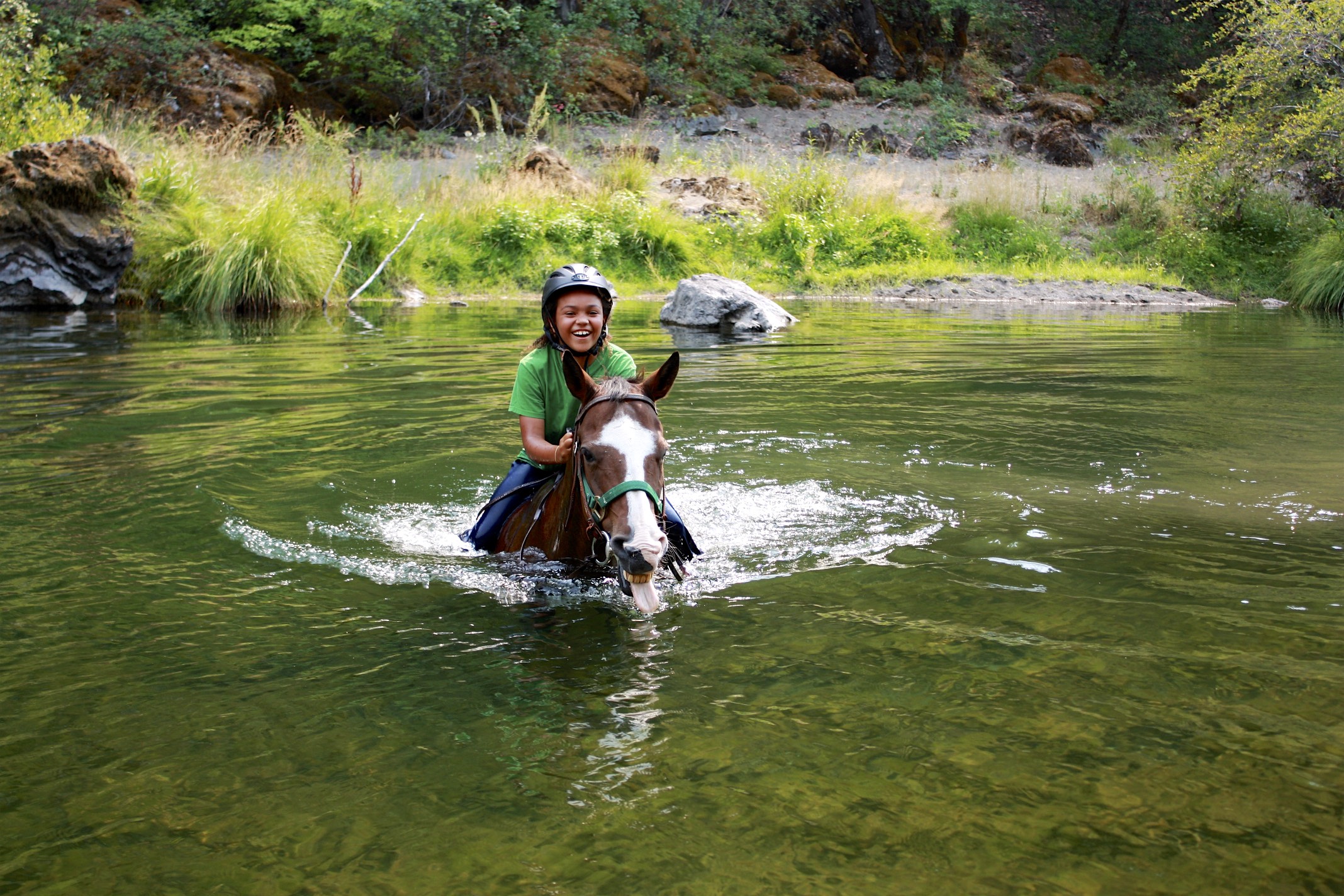 Camp is about trying new things! Photo courtesy of Bar 717 Ranch Camp Trinity