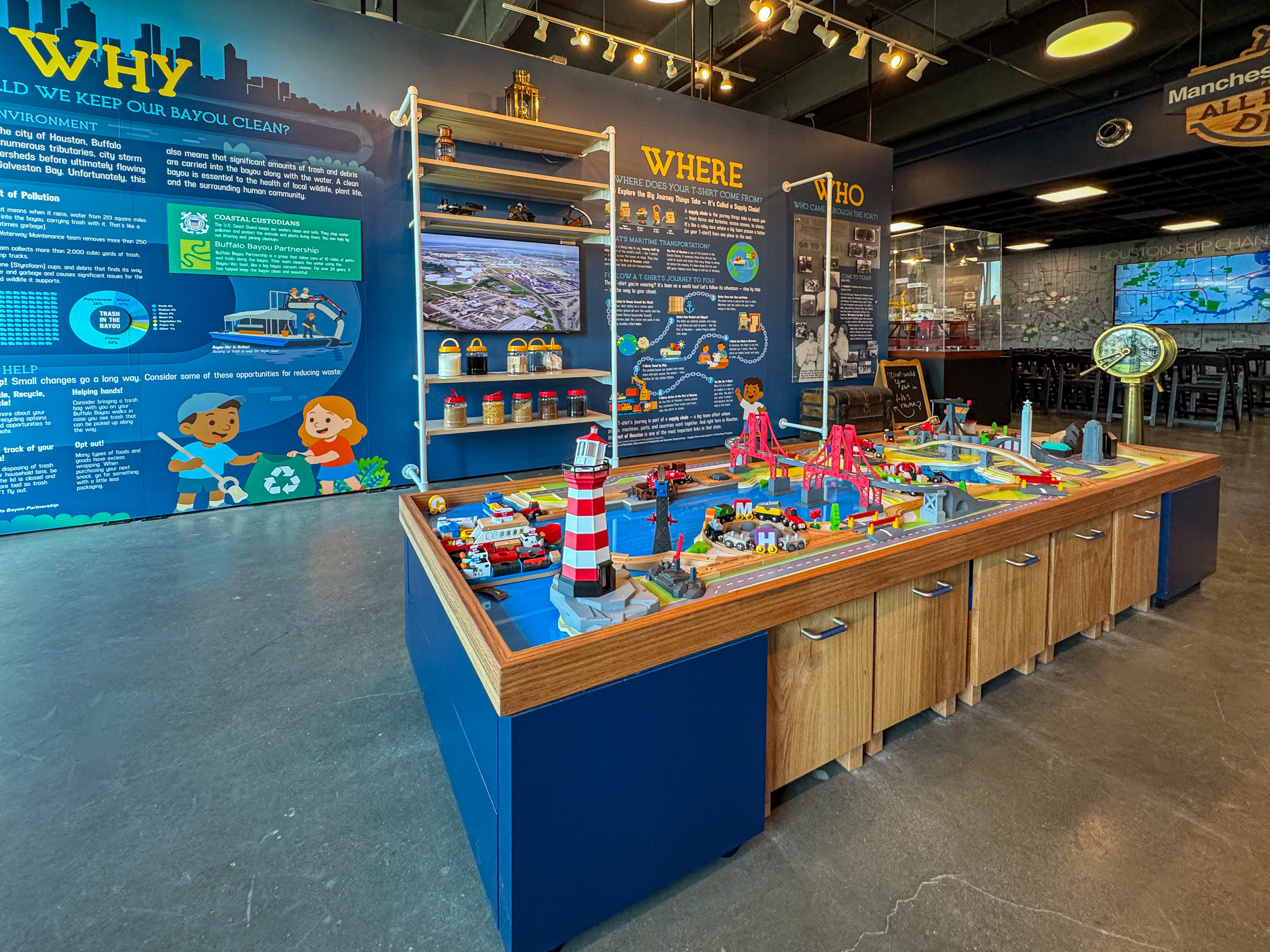 The museum has an interactive play area for smaller children. Photo by the author. 