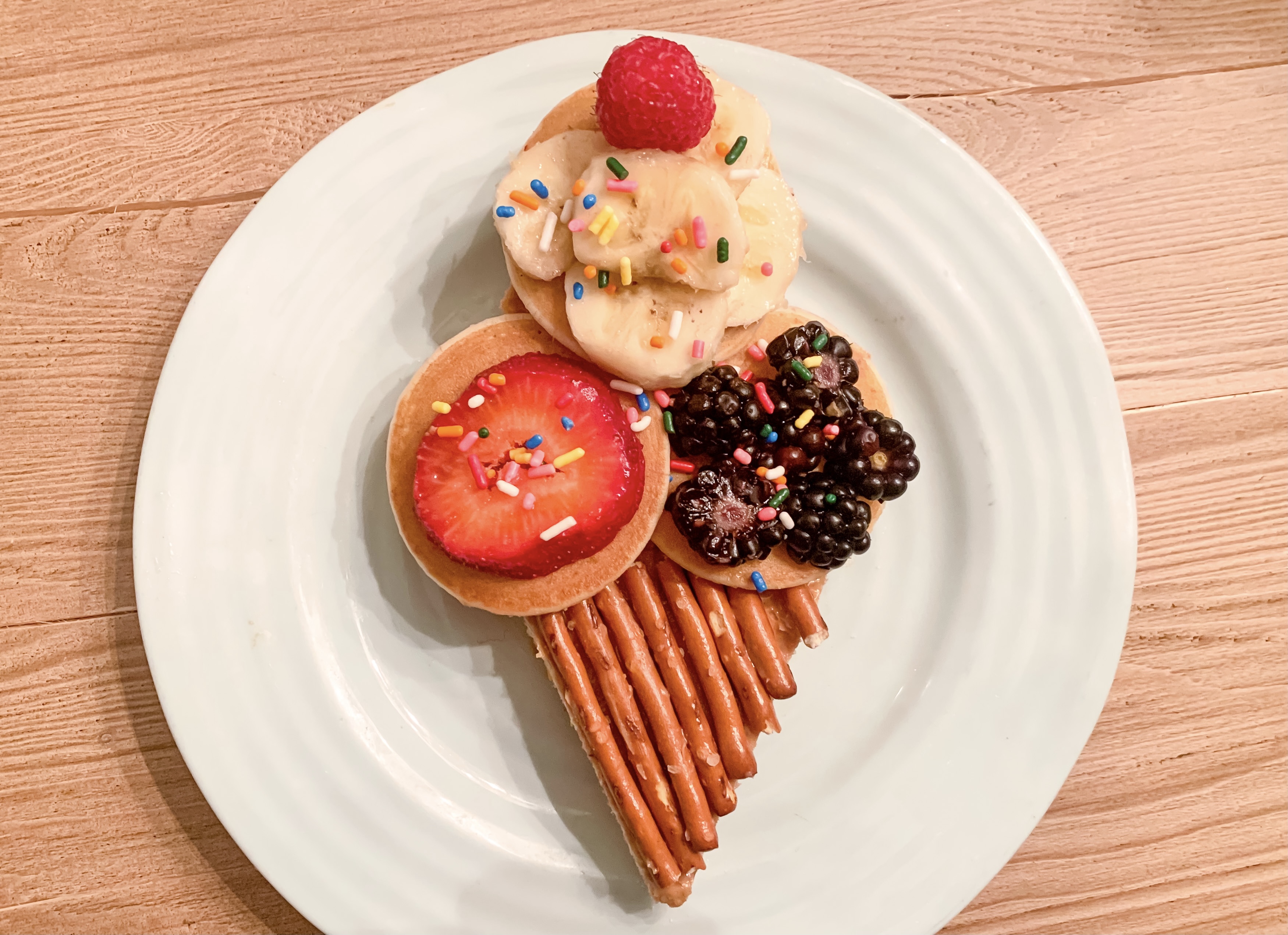 Healthy Snacks for Kids That Are Works of Art: Ice Cream Pancakes