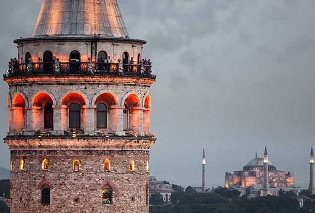 Galata Tower in Istanbul, Turkey