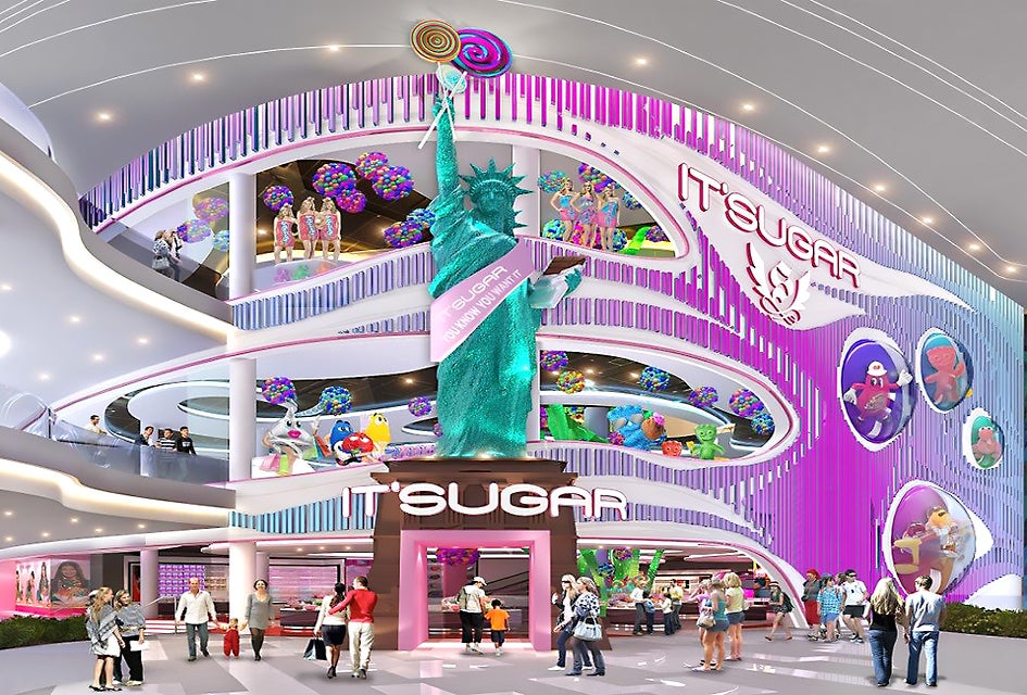 IT'SUGAR's three-floor candy store opened Saturday in the American Dream mega mall. Photo courtesy of IT'SUGAR