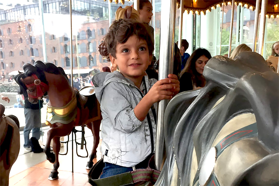 Take a joy ride through history on the century-old Jane's Carousel Photo by Matt Nighswander