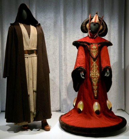Obi Wan and Amidala at Star Wars and the Power of Costume Exhibit