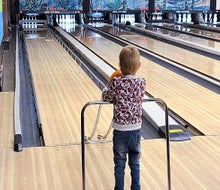Ball ramps and gutter bumpers can make bowling more fun for the youngest of kids. And us bad bowlers. Photo courtesy of Jewel City Bowl