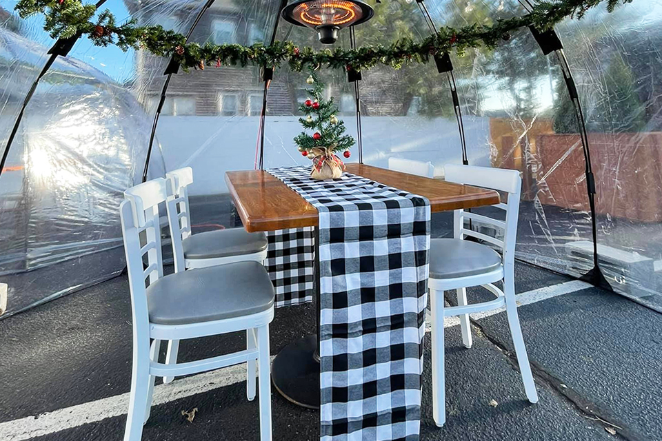 SunBubble at Josie Kelly Public House Creative Outdoor Dining NJ