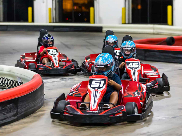 Get the party revved up at these indoor birthday spots near Boston! Photo courtesy of K1 Speed