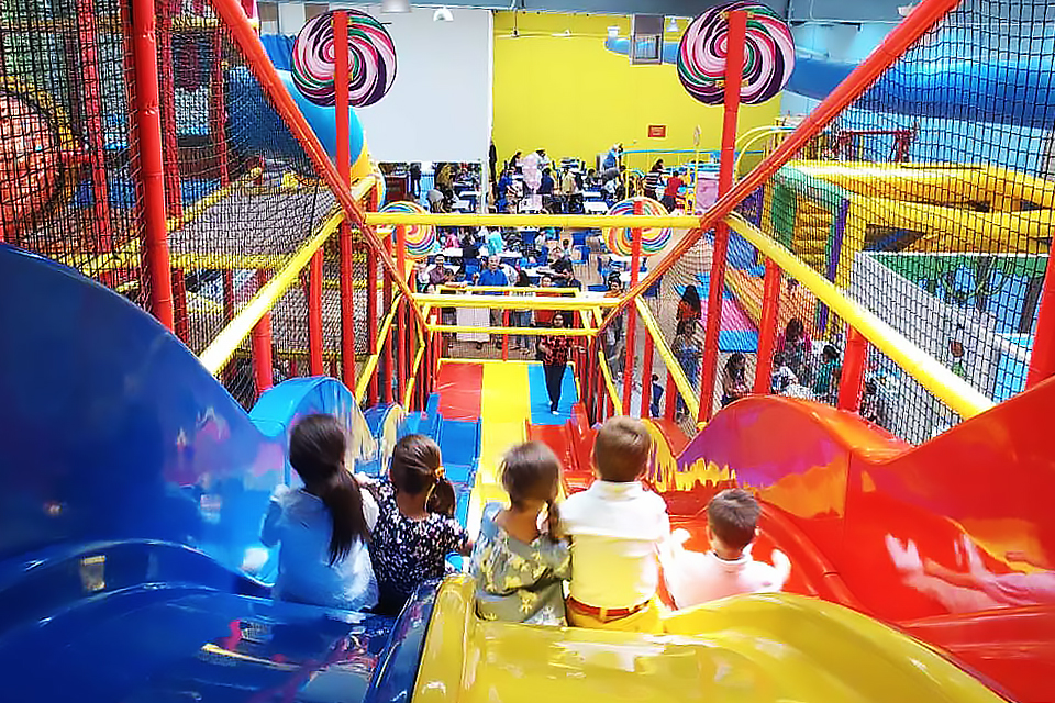 Kanga's Indoor Playspace is a massive space that's fun for kids of all ages. 