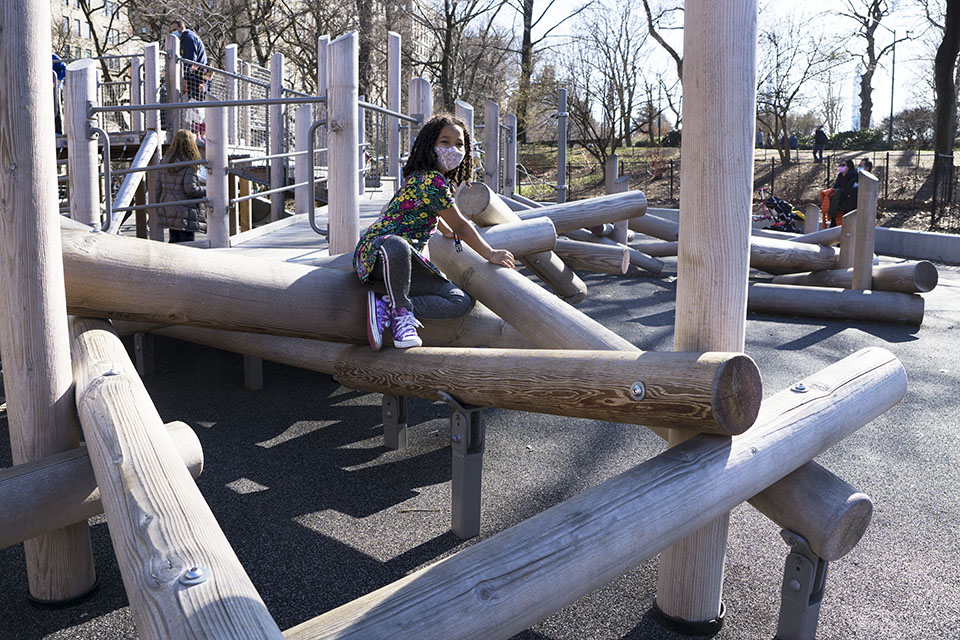 Margaret L. Kempner Playground girl on playground