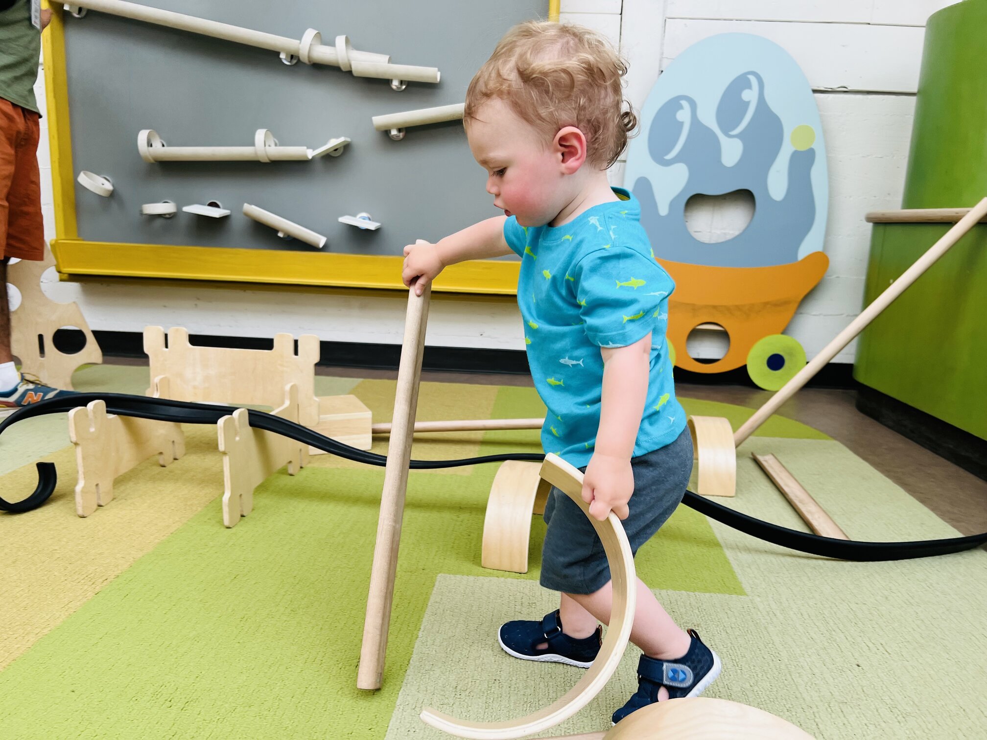 Kidspace museum in Pasadena: ramps & rollers