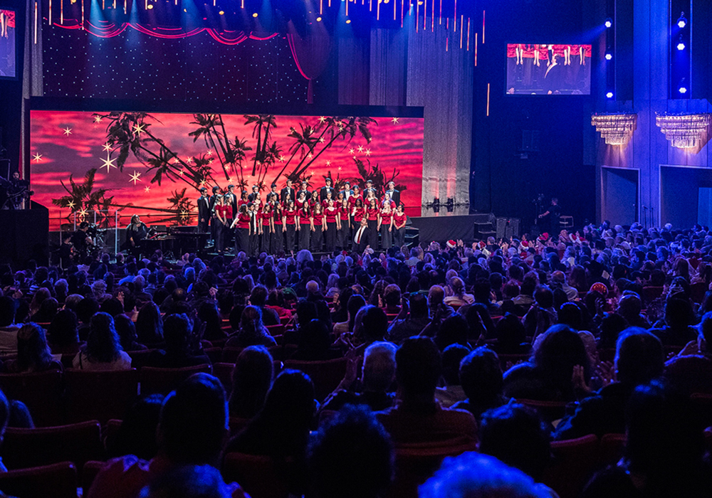 The Annual LA County Holiday Celebration takes place on Christmas Eve. Photo courtesy of the Music Center
