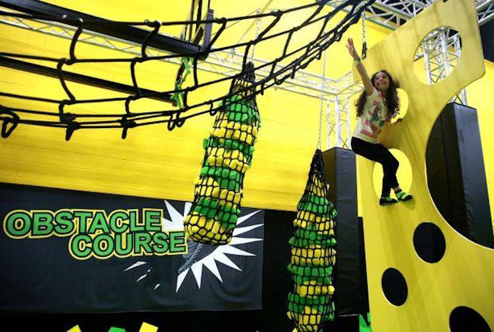 A ninja obstacle course is a special feature at the new-and-improved Launch parks.