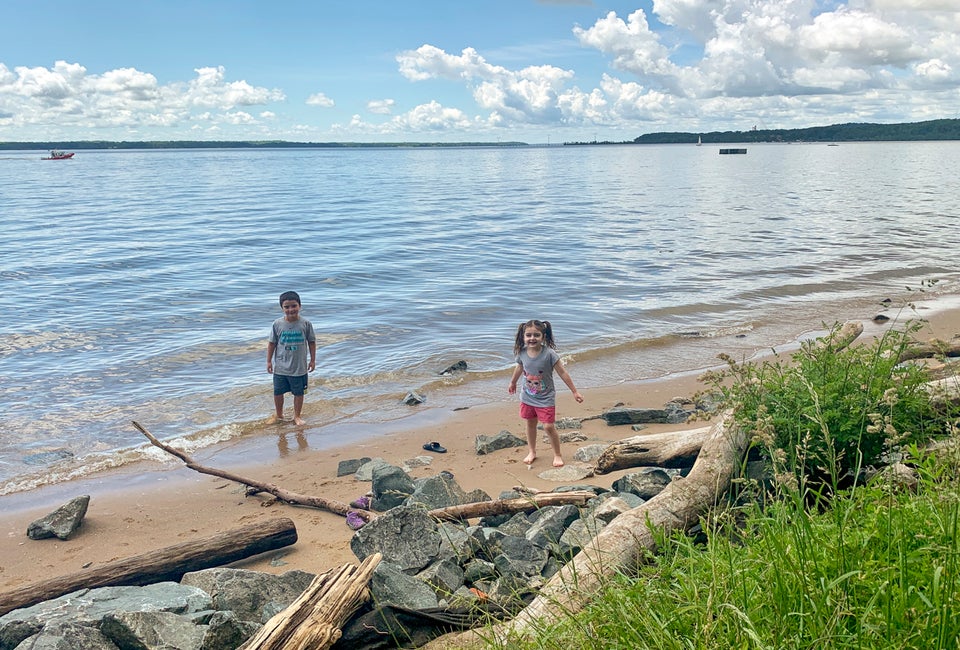 Leesylvania State Park has a larger beach and several smaller sandy areas that kids love to explore. 