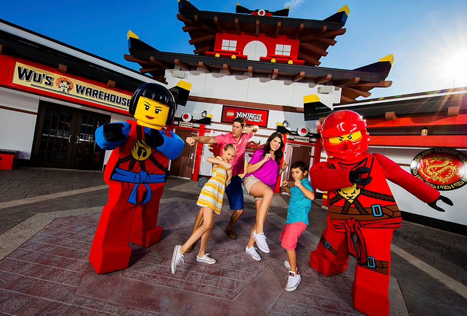 Improve your Spinjitsu skils at Lego Ninjago World. Photo courtesy of Legoland New York