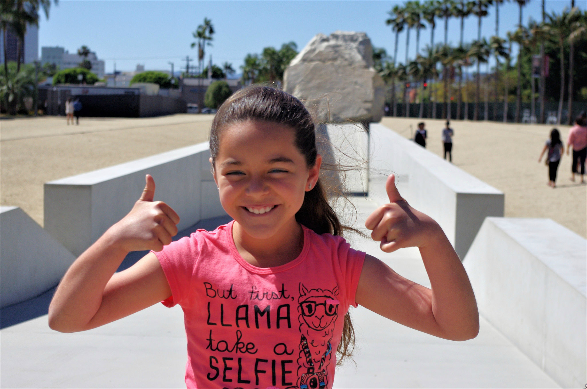 Visit LACMA's Levitated Mass. Photo by Joey Zanetti