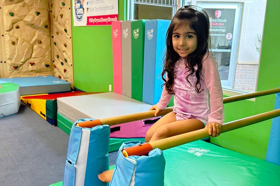 Little climbers can hang out at My Gym during winter break. Photo courtesy of My Gym Stony Brook