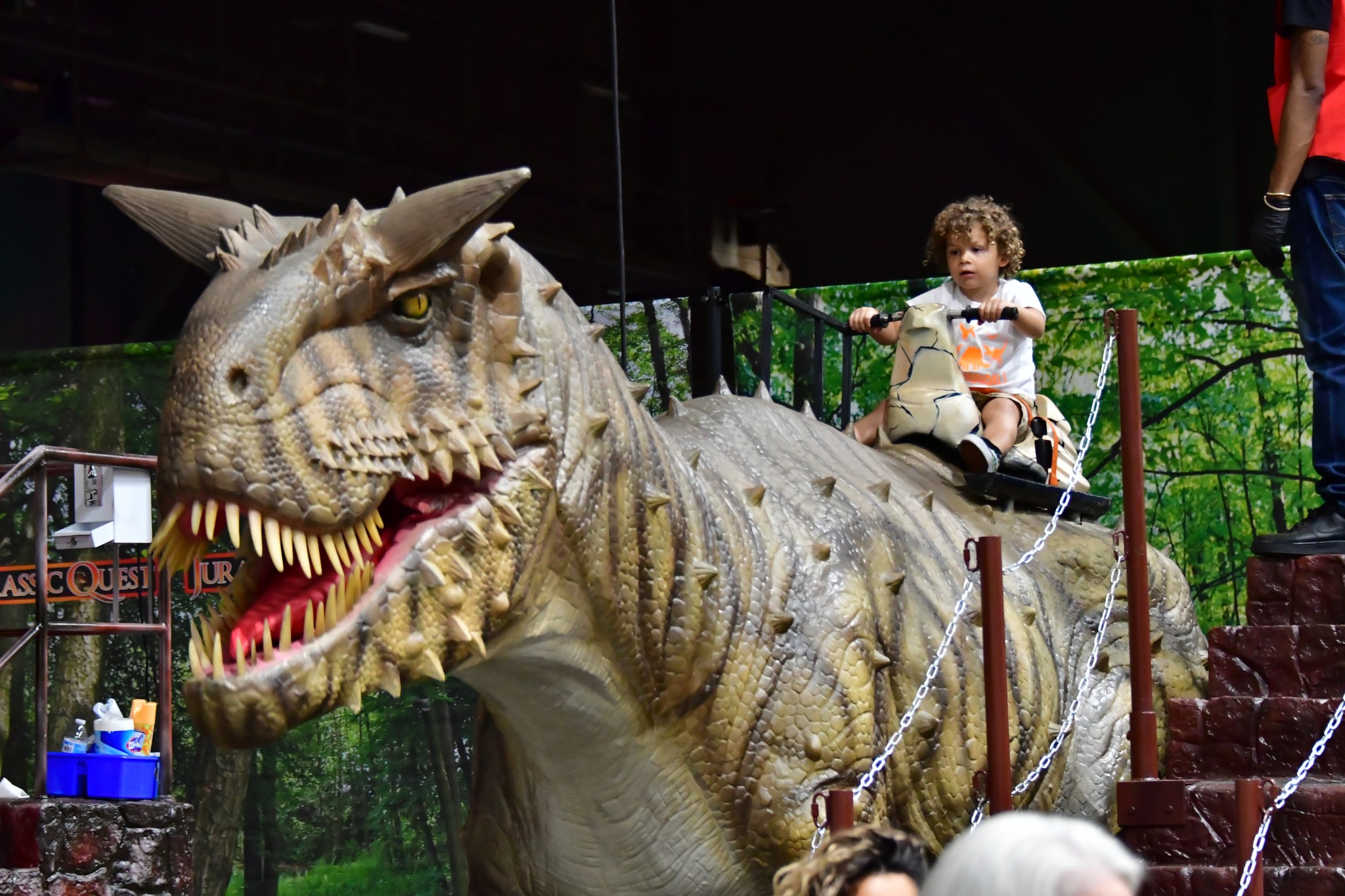 The Nassau Coliseum hosts larger-than-life animatronic dinosaurs at Jurassic Quest this weekend. Photo courtesy of Jurassic Quest