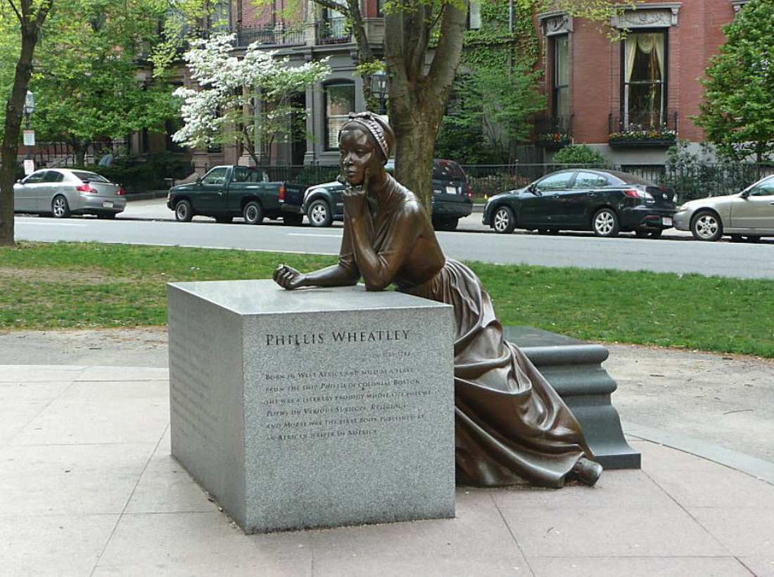 Black-Owned Restaurants, Shops, and Landmarks in Boston: Statue of Phyllis Wheatley