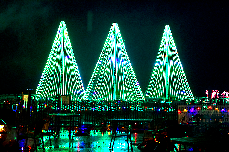 LED Christmas trees are one of the Magic of Lights highlights