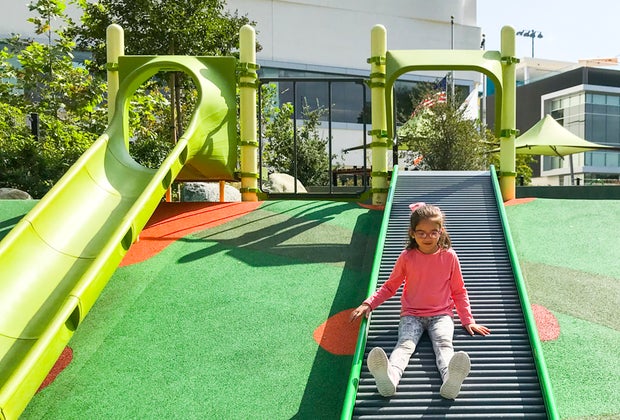 An Awesome New Playground in West Hollywood: So many slides!