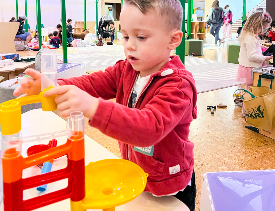 Playing in the Autry’s Museum's new play space. Photo by the author