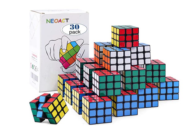 Rubiz cubes make great, inexpensive take home toys.