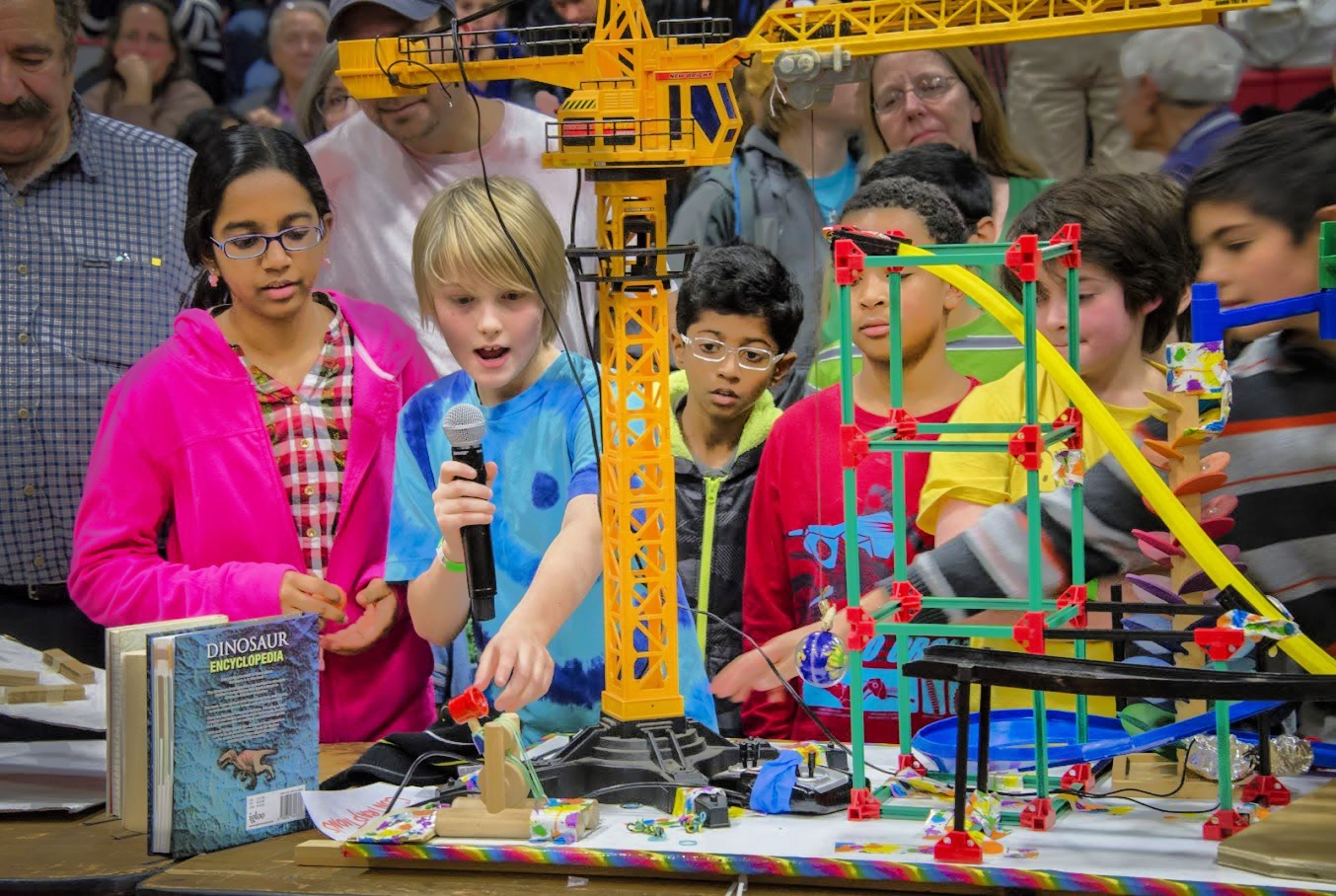 Exercise your brain after all that turkey eating at MIT's Chain Reaction Event. Photo courtesy of MIT Museum