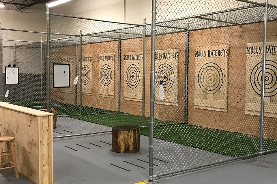 axe throwing range