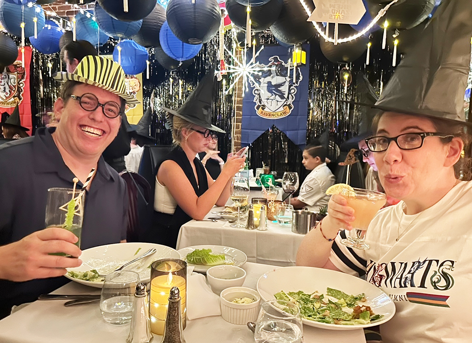 Amore e Amore welcomes muggles and wizards alike during its Harry Potter themed events. Photo by author