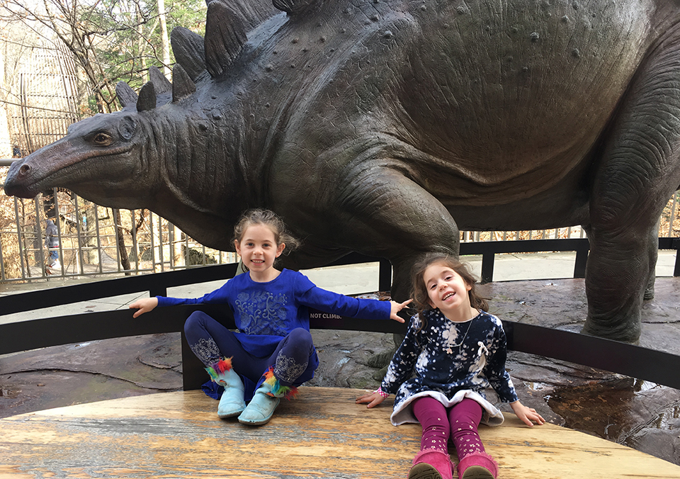 Our family's favorite dinosaur (at the Fernbank and in general) is the Stegosaurus, pictured here in bronze form outside the museum. 