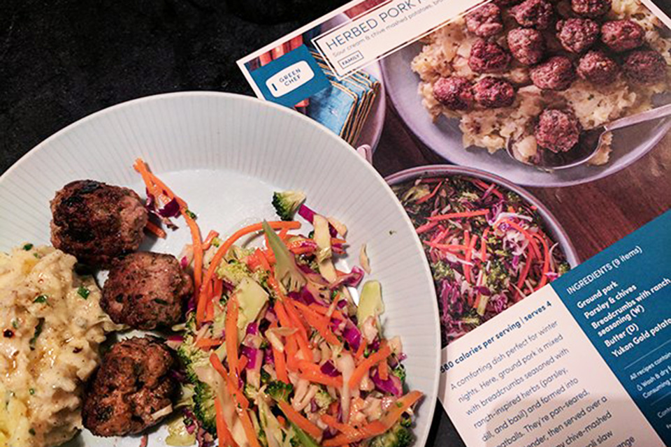 Meal kits can be kitchen time savers when you have a new baby to care for