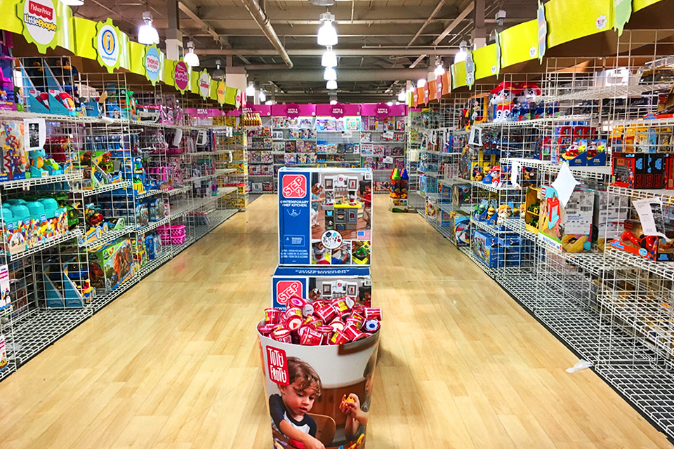 The temporary stores are open through the holiday season.