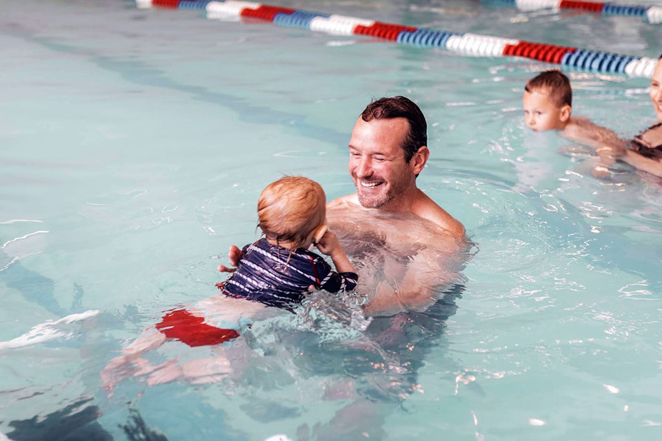 Kids of all ages can learn to swim in an engaging environment at Take Me to the Water. Photo courtesy of the school