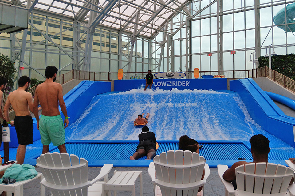 Visiting Island Waterpark in Atlantic City: flowrider