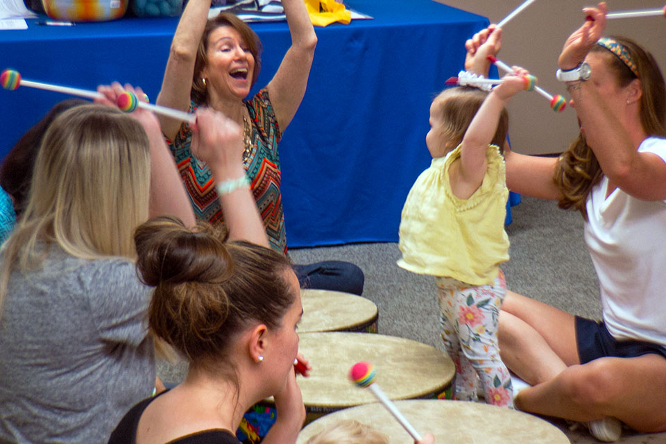 Musical Munchkins' parent-and-me classes are great for bonding and learning new skills. Photo courtesy of Musical Munchkins