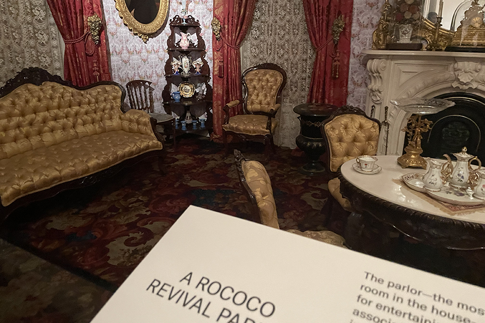 Visiting the Brooklyn Museum with Kids: Rococo period room