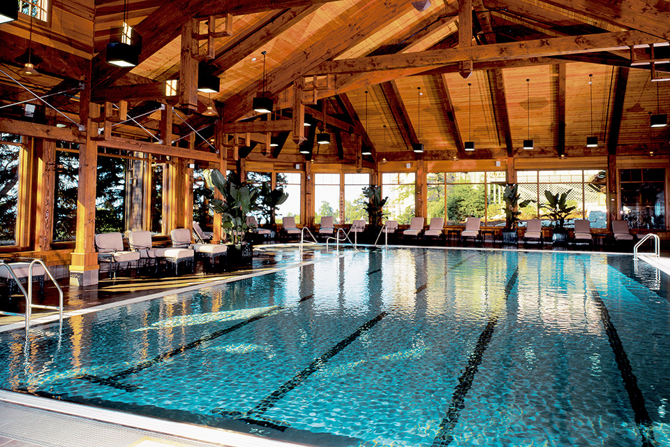 Kids will flip for the expansive pool at Mohonk Mountain House, while parents relish its relaxing, spa-like surroundings. 
