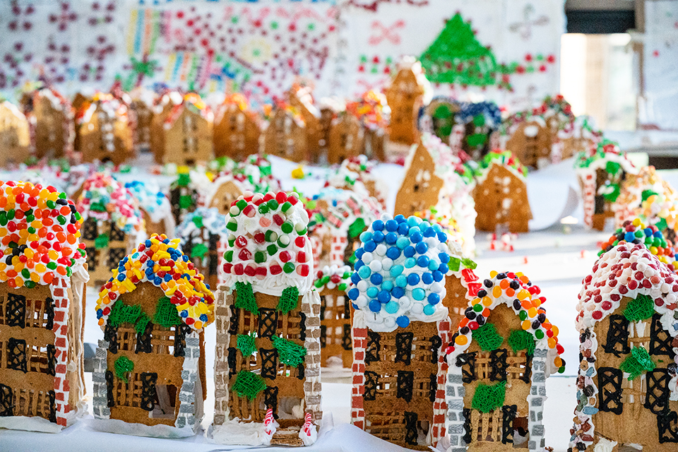 GingerBread Lane brings its confection-filled display back to NYC at the Essex Market. Photo courtesy of Essex Market