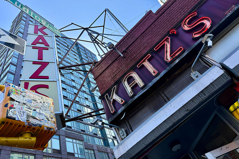 A trip to the LES isn't complete without a trip to Katz's Delicatessen. 