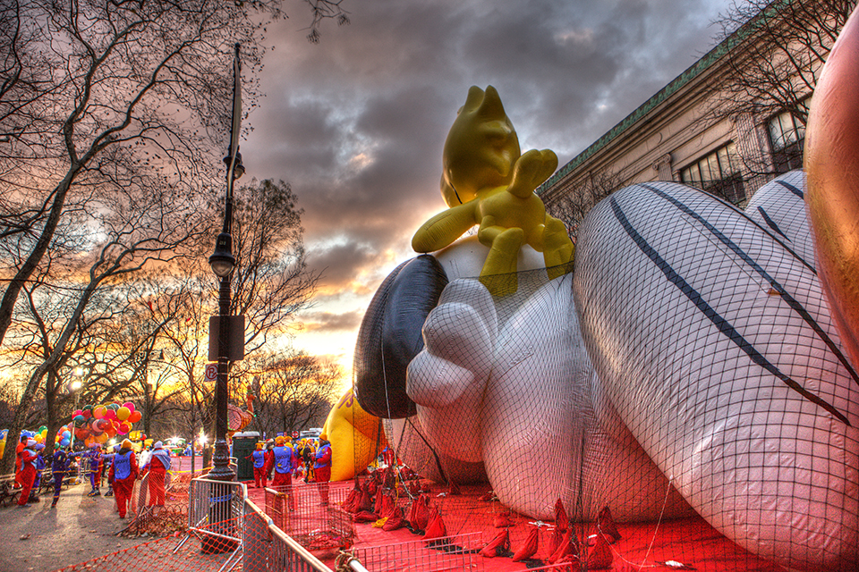 The Macy's Thanksgiving Day Parade Balloon Inflation is an event unto itself. See the larger-than-life balloons come to life the night before the parade. Photo by Anthony Quintano/CC BY 2.0