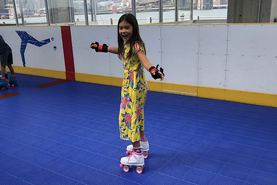 The Pier 2 Roller Rink is great for both daring speed seekers and beginners. Photo by Diana Kim