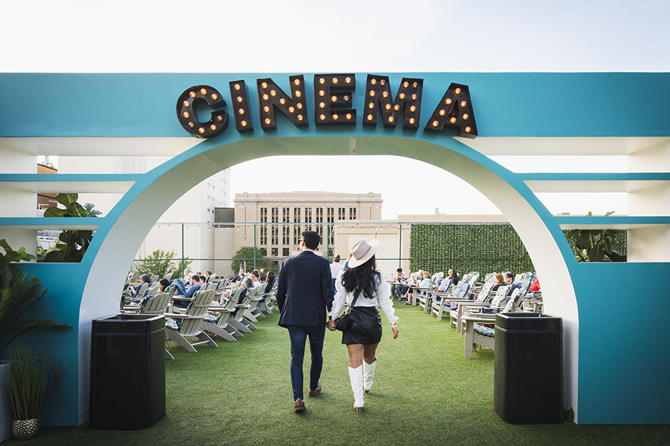 Family-friendly rooftop restaurants: Rooftop Cinema Club