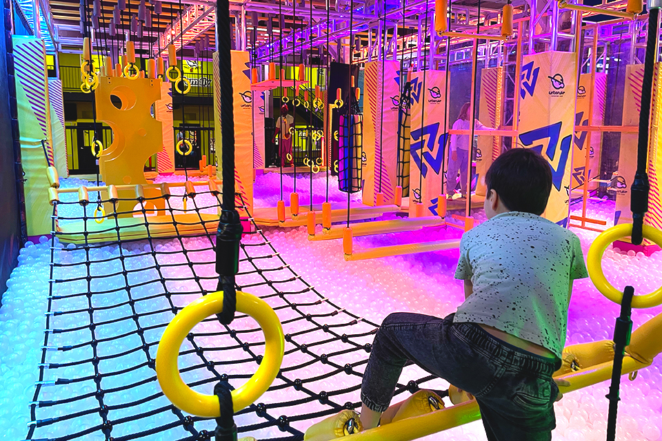 Urban Air Adventure Park goes way beyond a typical trampoline park, with ropes courses, climbers, mega playgrounds, VR, and more. 