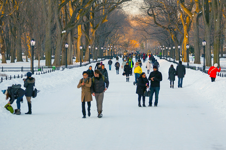 Embrace the winter magic in Central Park. Tagger Yancey IV/NYC Tourism + Conventions