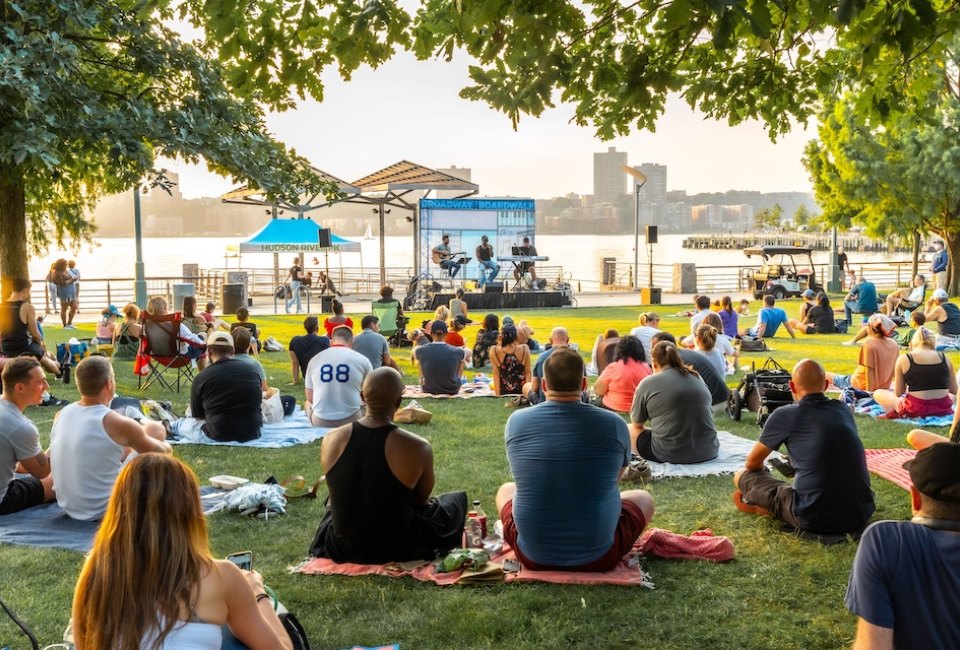 When Broadway’s dark, the waterfront is alive at Hudson River Park’s Clinton Cove. Photo courtesy of Hudson River Park