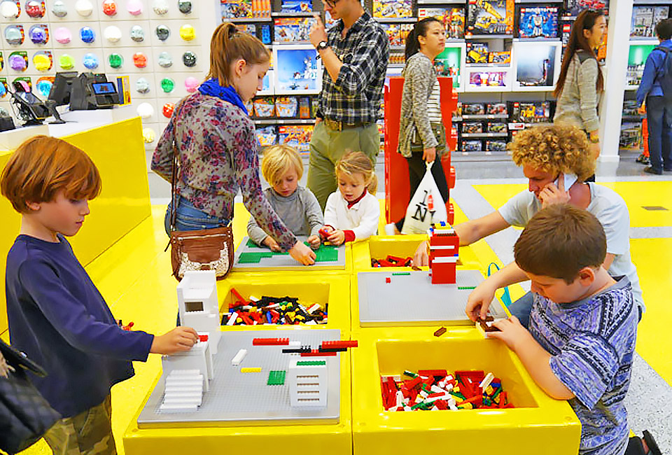 There's plenty of hands-on fun to be had that the Lego Store.